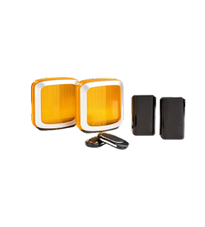 Комплект приводов для распашных ворот AN-Motors ATW-400KIT + фотоэлементы P5103 + сигнальная лампа F5002